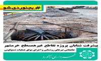 پیشرفت شتابان پروژه تقاطع غیرهمسطح خرمشهر؛ مهندس نیکبخت خبر داد: جابجایی تیرهای روشنایی و اجرای موفق عملیات شمع‌کوبی